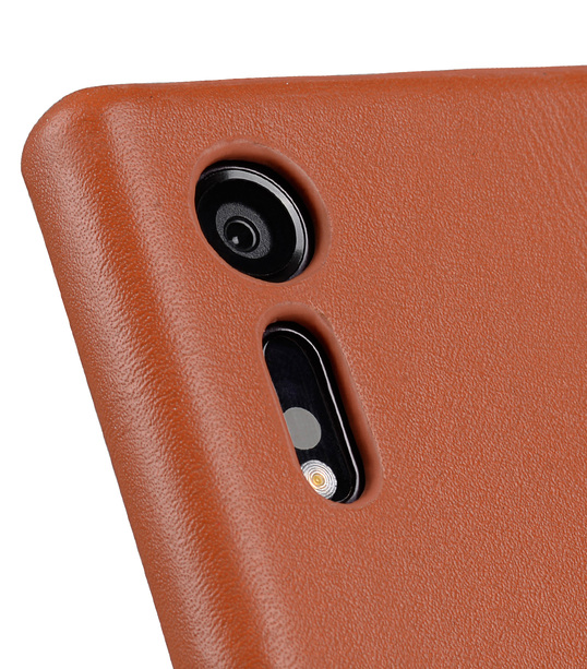 Melkco Premium Leather Snap Cover for Sony Xperia XZ (Brown)