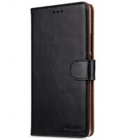 Melkco Premium Genuine Leather Case For Xiaomi Mi Max - Wallet Book Type With Stand Function (Traditional Vintage Black)