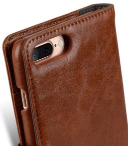 Melkco Mini PU Leather Alphard Case for Apple iPhone 7 / 8 Plus (5.5") - (Brown PU)