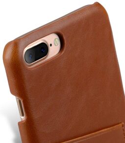 Melkco Mini PU Leather Snap Cover for Apple iPhone 7 / 8 Plus (5.5") - Dual Card Slots (Brown PU )