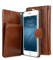 Melkco Mini PU Leather Case for Apple iPhone 7 / 8 Plus(5.5") - B-Wallet Book Type (Brown )