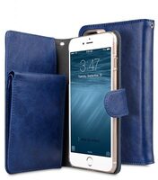 Melkco Mini PU Leather Case for Apple iPhone 7 / 8 Plus(5.5") - B-Wallet Book Type (Dark Blue )