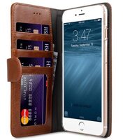 Melkco Mini PU Leather Case for Apple iPhone 7 / 8 (5.5")Plus - Wallet Book ID Slot Type (Brown )