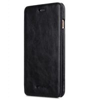 Melkco Mini PU Leather Case for Apple iPhone 7 Plus - Face Cover Book Type (Black )