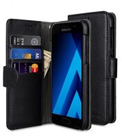 Melkco Lai Chee Pattern PU Leather Wallet Book Type for Samsung Galaxy A3 (2017) - ( Black LC )