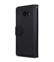Melkco Lai Chee Pattern PU Leather Wallet Book Type Case for Samsung Galaxy A7 (2017) - ( Black LC )