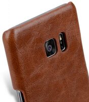 Melkco Mini PU Leather Case for Samsung Galaxy Note 7 - Snap Cover (Brown )