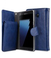 Melkco Mini PU Leather Case for Samsung Galaxy Note 7 - B-Wallet Book Type (Dark Blue )