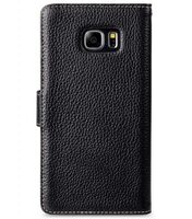 Melkco Premium Leather Case for Samsung Galaxy S6 Edge Plus - Wallet Book Type (Black LC)