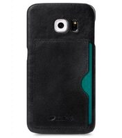 Melkco Mini PU Cases - Snap Cover With Back Card Slot for Samsung Galaxy S6 Edge- Black PU