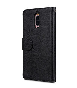 Mini PU Leather Wallet Book Type Case for Huawei Mate 9 Pro - (Black LC PU)
