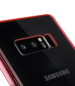 PolyUltima Case for Samsung Galaxy Note 8 - (Transparent Red)