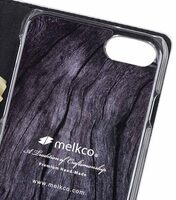Melkco Herman Series Crocodile Pattern Genuine Leather Wallet Book Type Case for Apple iPhone 7 / 8 (4.7") - (Silver CR )