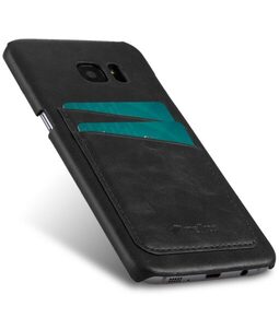 Melkco Mini PU card slot (Dual card slots) back cover for Samsung Galaxy S7 – Black PU