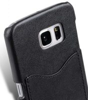 Melkco Mini PU Card Slot Snap Cover (Ver.2) for Samsung Galaxy S7 - Black PU