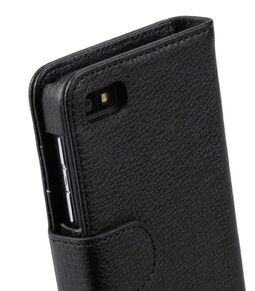 Melkco Mini PU Case for Blackberry Z10 - Wallet Book Type (Black PU LC)