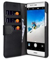 Melkco Mini PU Cases for Huawei P9 Plus - Wallet Book Type (Black PU)