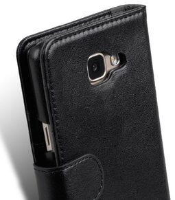 Melkco Mini PU leather case for New Samsung Galaxy A5 (2016) – Wallet Book Type (Black PU)