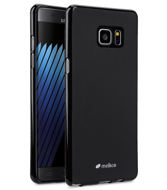 Melkco Poly Jacket TPU cases for Samsung Galaxy Note 7(Curvy Screen Protector) - (Black Mat)