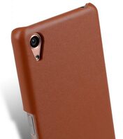 Melkco Premium Genuine Leather Snap Cover For Sony Xperia X (Traditional Vintage Brown)