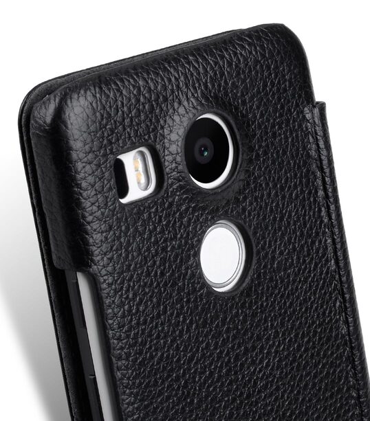 Melkco Premium Leather Case for LG Nexus 5x - Face Cover Book Type (Black LC) Ver.3