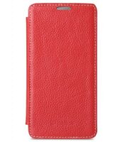 Melkco Premium Leather Case for Samsung Galaxy S7 - Face Cover Book Type (Red LC) Ver.3