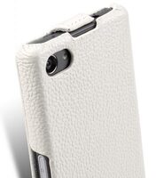 Melkco Premium Leather Case for Sony Xperia Z5 Compact - Jacka Type (White LC)