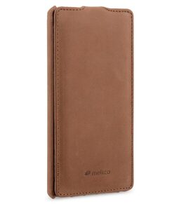 Melkco Premium Leather Case for Sony Xperia Z5 - Jacka Type (Classic Vintage Brown)