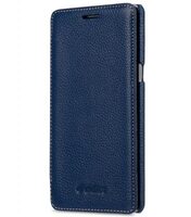 Melkco Premium Leather Face Cover Book Type Case for Samsung Galaxy Note 7 - Dark Blue LC