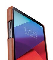 Premium Leather Snap Cover Case for LG G6 - (Brown CH)