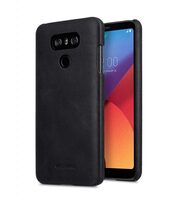 Premium Leather Snap Cover Case for LG G6 - (Vintage Black CH)