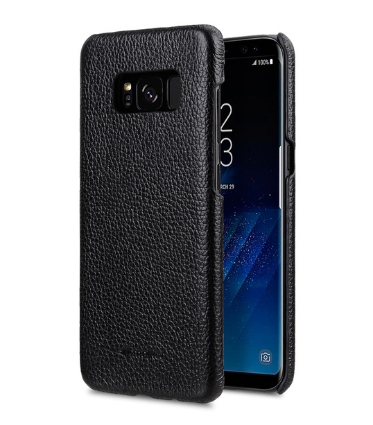 Melkco Premium Leather Case for Samsung Galaxy S8 - Snap Cover ( Black LC )