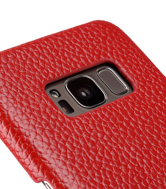 Premium Leather Case for Samsung Galaxy S8 - Snap Cover (Red LC)