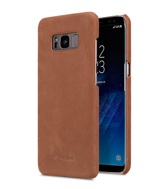 Premium Leather Case for Samsung Galaxy S8 - Snap Cover (Classic Vintage Brown)
