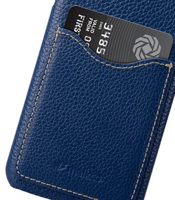Melkco Premium Leather Card Slot Back Cover V2 for Samsung Galaxy S8 - ( Dark Blue LC )