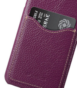 Melkco Premium Leather Card Slot Back Cover V2 for Samsung Galaxy S8 Plus - ( Purple LC )