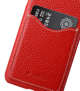 Melkco Premium Leather Card Slot Back Cover V2 for Samsung Galaxy S8 Plus - ( Red LC )