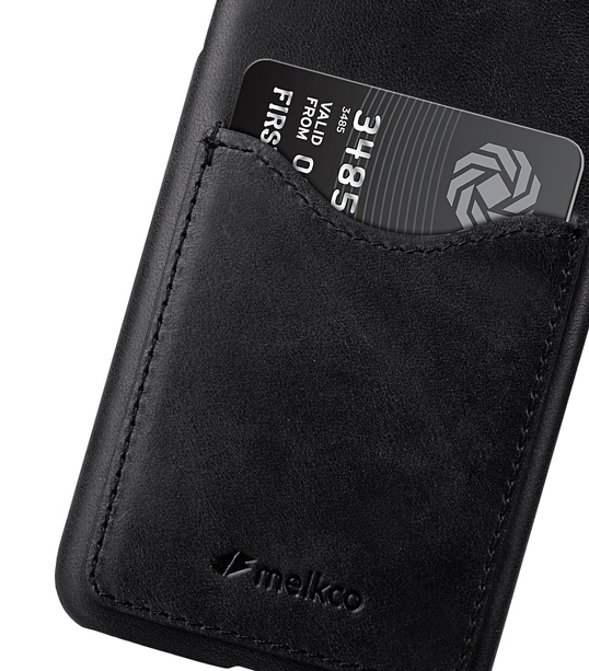 Melkco Premium Leather Card Slot Back Cover V2 for Samsung Galaxy S8 - ( Vintage Black )