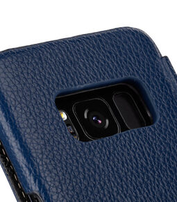 Melkco Premium Leather Case for Samsung Galaxy S8 - Face Cover Book Type ( Dark Blue LC )