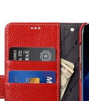 Premium Leather Case for Samsung Galaxy S8 Plus - Wallet Book Type (Red LC)