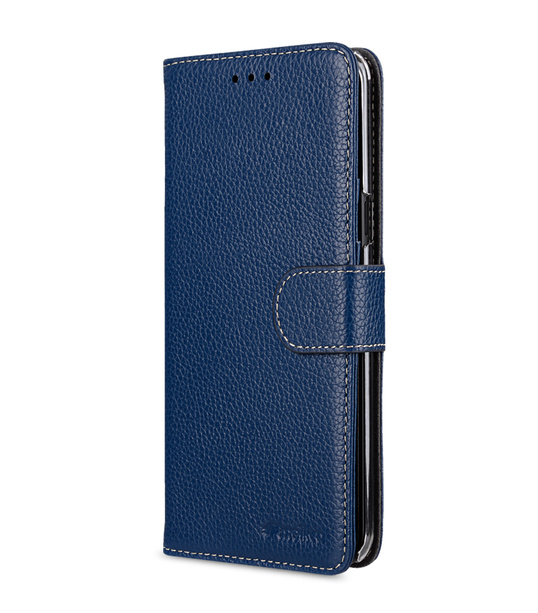 Melkco Premium Leather Case for Samsung Galaxy S8 Plus - Wallet Book Clear Type Stand ( Dark Blue LC )
