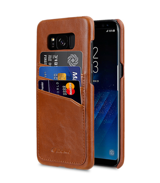 Melkco PU Leather Case for Samsung Galaxy S8 - Triple Card Slots Back Cover ( Brown CH )