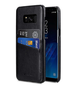 Melkco PU Leather Dual Card Slots Snap Cover for Samsung Galaxy S8 Plus - ( Black )