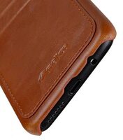 Melkco Back Snap Series PU Leather Dual Card Slots Case for Samsung Galaxy S8 Plus - ( Brown )