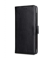 Mini PU Cases for Nokia 6- Wallet Book Clear Type (Black PU)