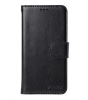 Melkco Mini PU Artificial Leather Case for Samsung Galaxy S6 Edge - Wallet Book Type (Black PU)