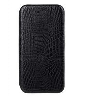 Melkco PU case for iphone 6 (4.7") - Slim Shell Type (Crocodile Print Pattern - Black)