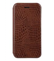 Melkco PU case for iphone 6 (4.7") - Slim Shell Type (Crocodile Print Pattern - Brown)
