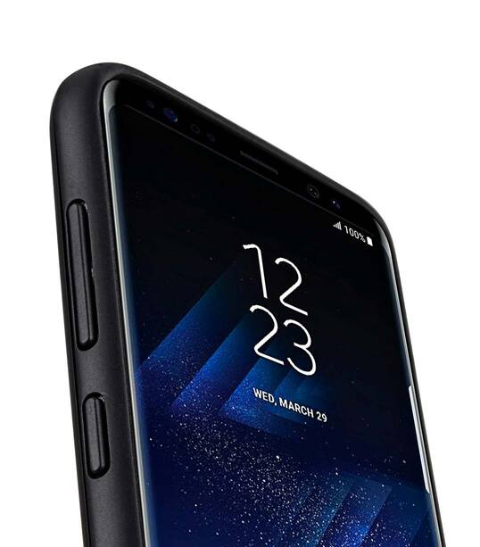 Slider Dual Rugged Case With Stand Function for Samsung Galaxy S8 - (Black)