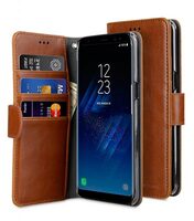 Melkco Mini PU Cases Wallet Book Clear Type for SAMSUNG GALAXY S8 Plus - Brown PU
